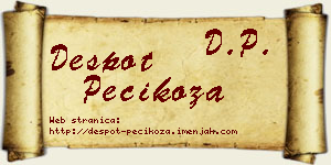 Despot Pecikoza vizit kartica